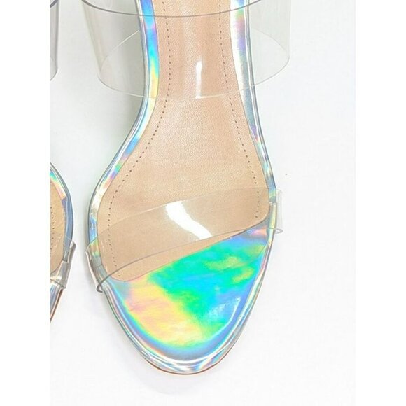 Schutz Women's Ariella Clear Strap High-Heel Slide Sandals Size 6.5 (MSRP $128) - Picture 6 of 12